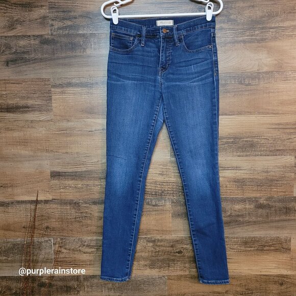 Madewell Jeans 28 Roadtripper Skinny Mid Rise Tummy Control Jansen Wash K1877 - Picture 1 of 14
